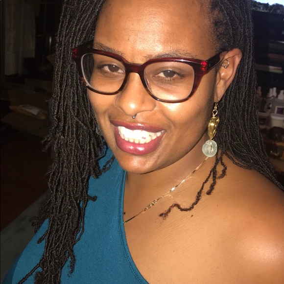 African glass bead n brass - Picture 2 of 2